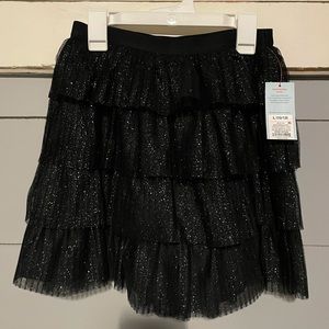 Black tulle skirt